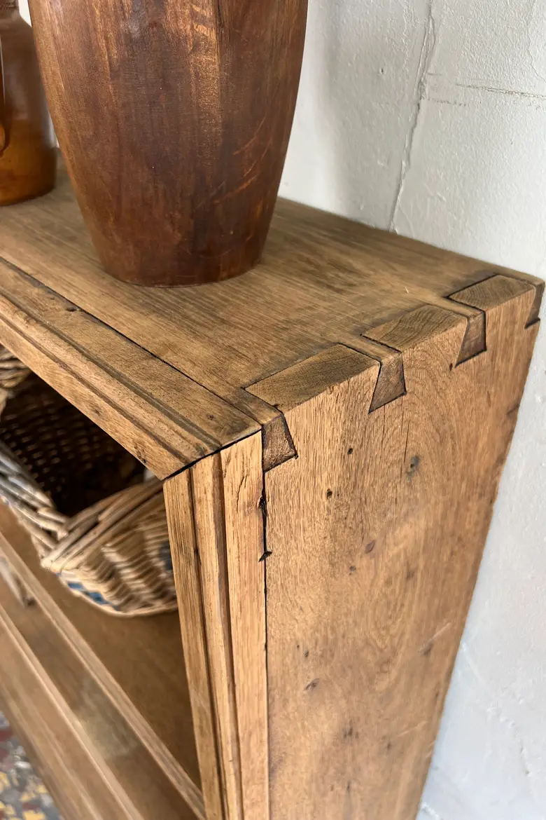 Ancienne étagère d’atelier en chêne – Début XXe