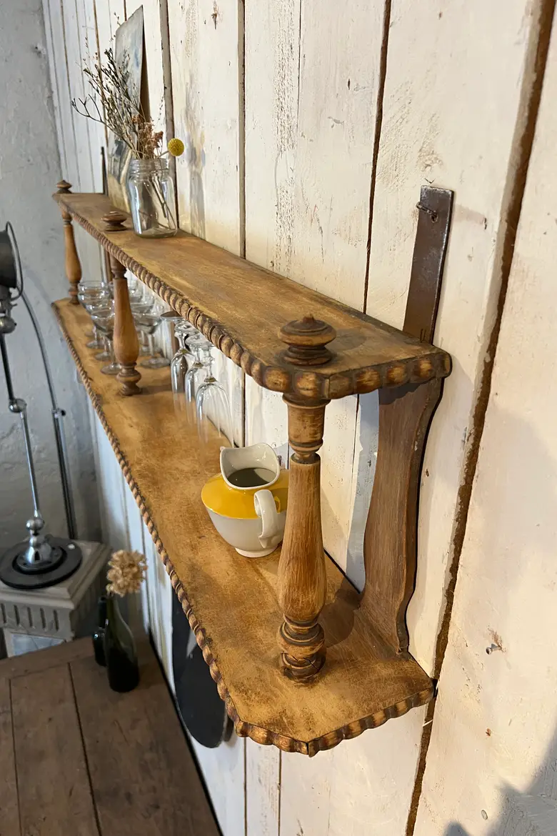 Ancienne étagère de bistrot Début XXème