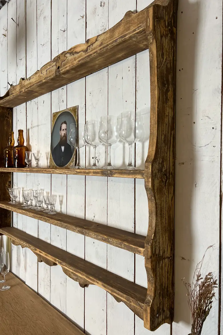 Ancienne étagère de bistrot Début XXème