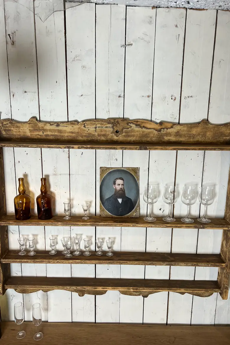 Ancienne étagère de bistrot Début XXème