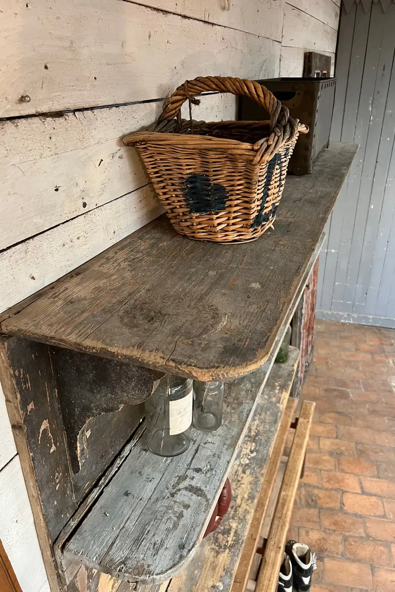 Ancienne étagère de château en bois Début XXème