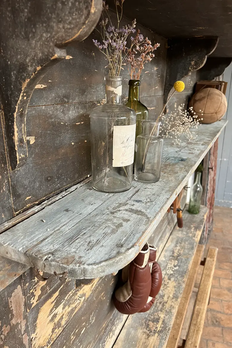 Ancienne étagère de château en bois Début XXème