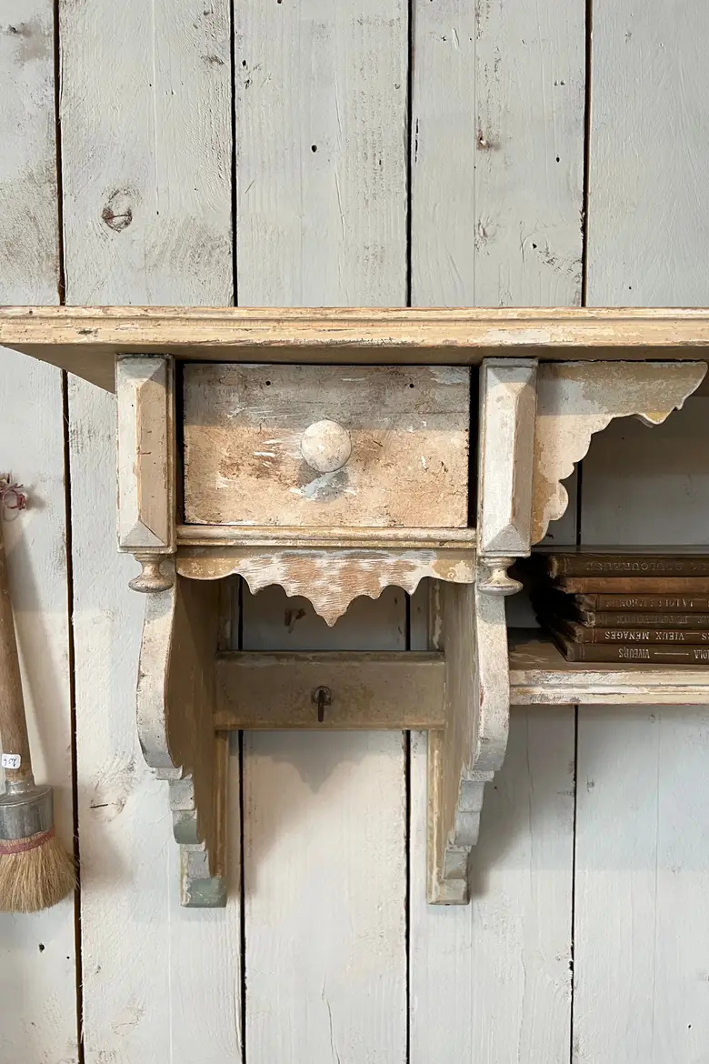 Ancienne étagère de cuisine en bois Début XXème