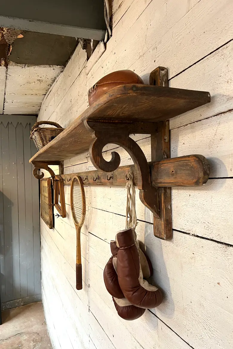 Ancienne étagère de cuisine en bois Début XXème