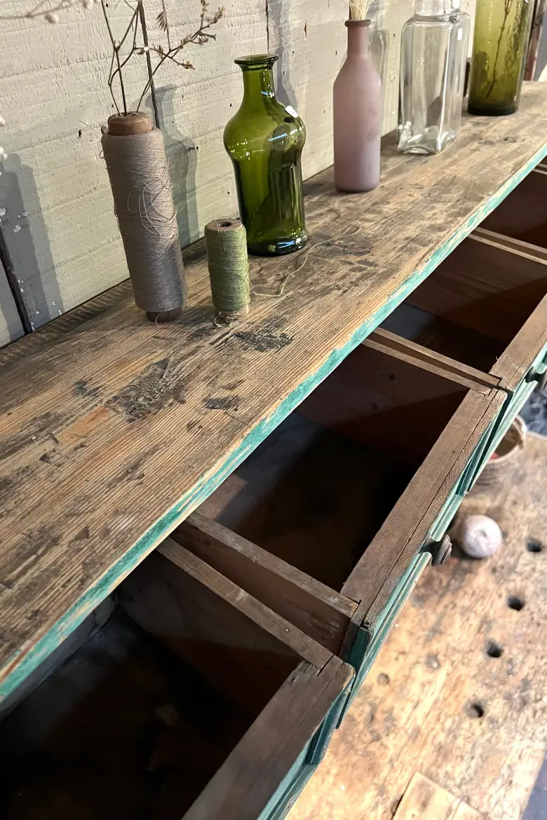 Ancienne étagère de cuisine en bois Début XXème