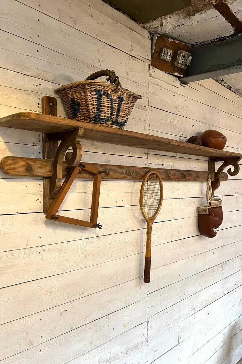 Ancienne étagère de cuisine en bois Début XXème