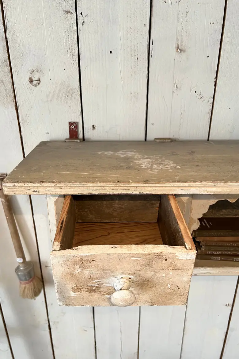 Ancienne étagère de cuisine en bois Début XXème