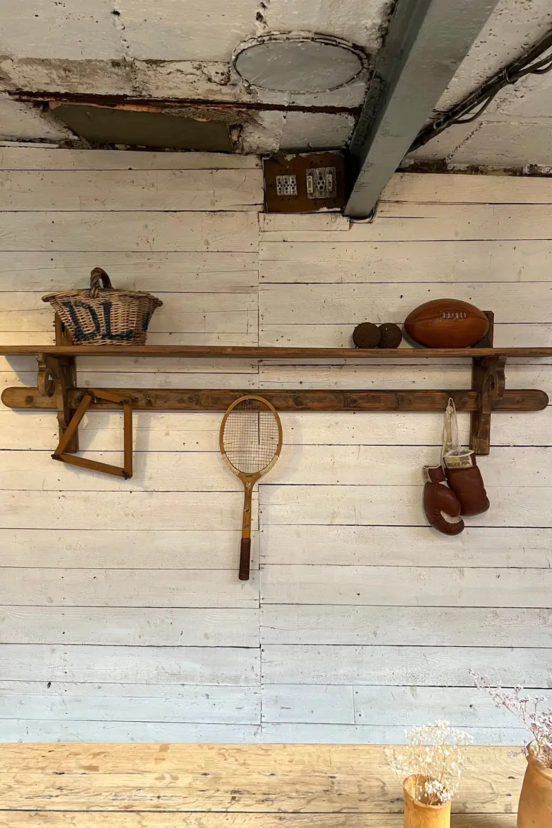 Ancienne étagère de cuisine en bois Début XXème