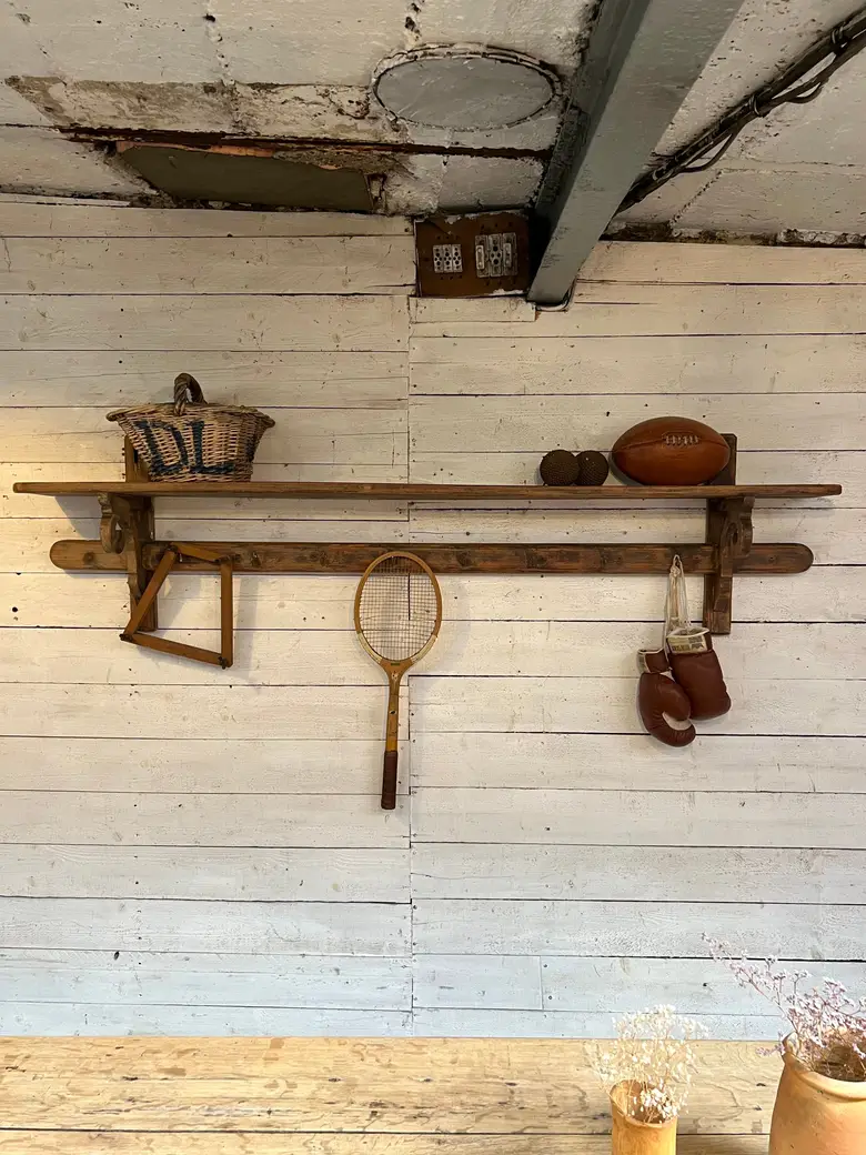 Ancienne étagère de cuisine  en bois Début XXème