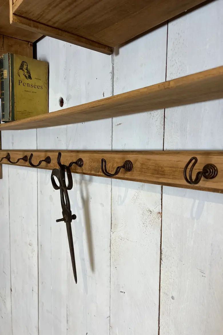 Ancienne étagère de cuisine en chêne Début XXème