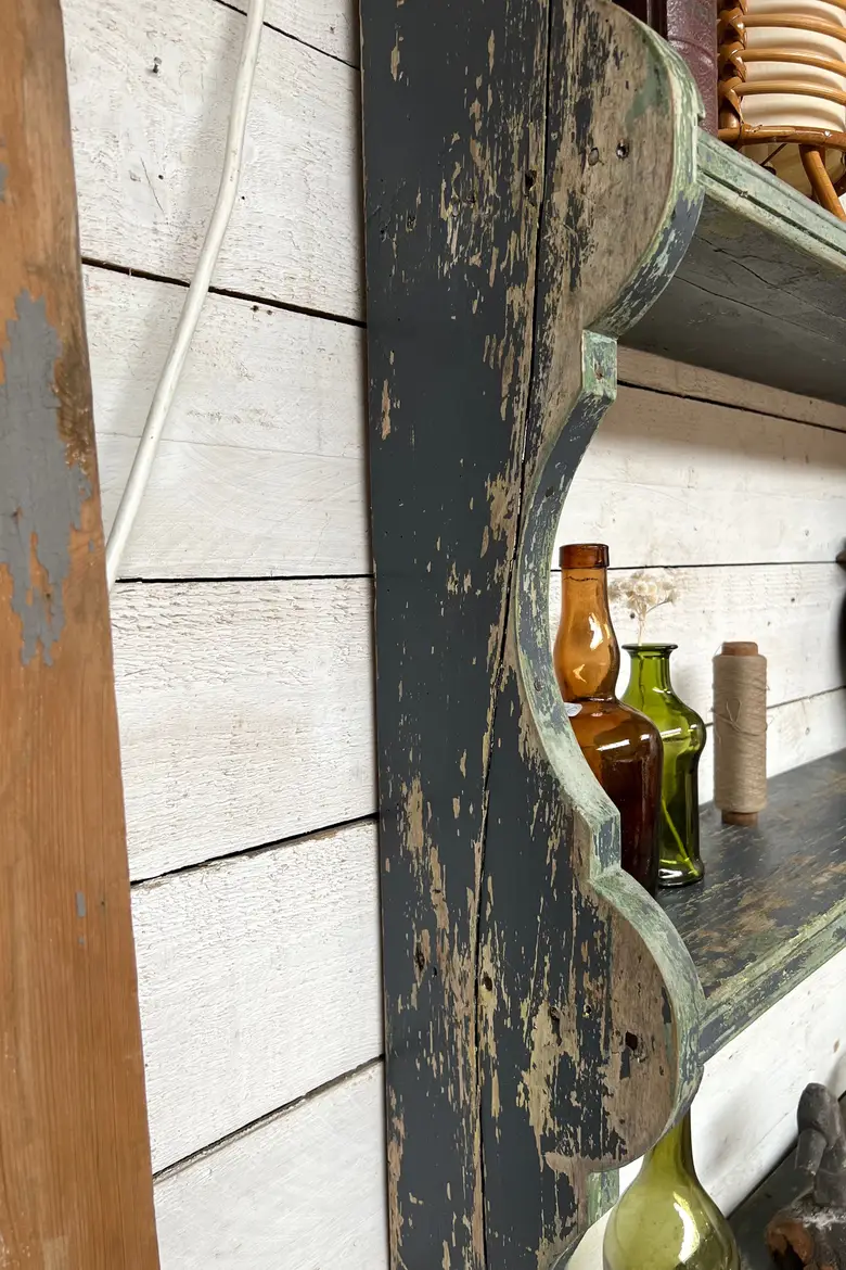 Ancienne étagère d’épicerie en bois Début XXème