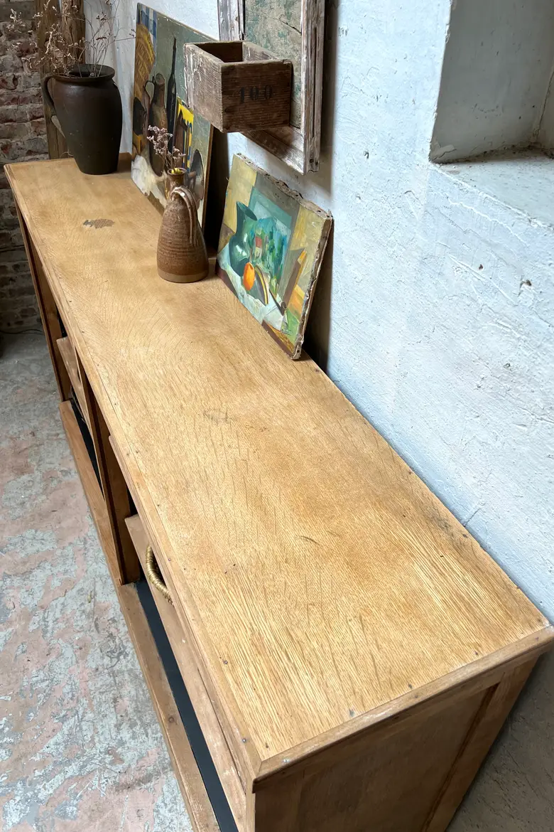 Ancienne étagère en chêne Début 20e