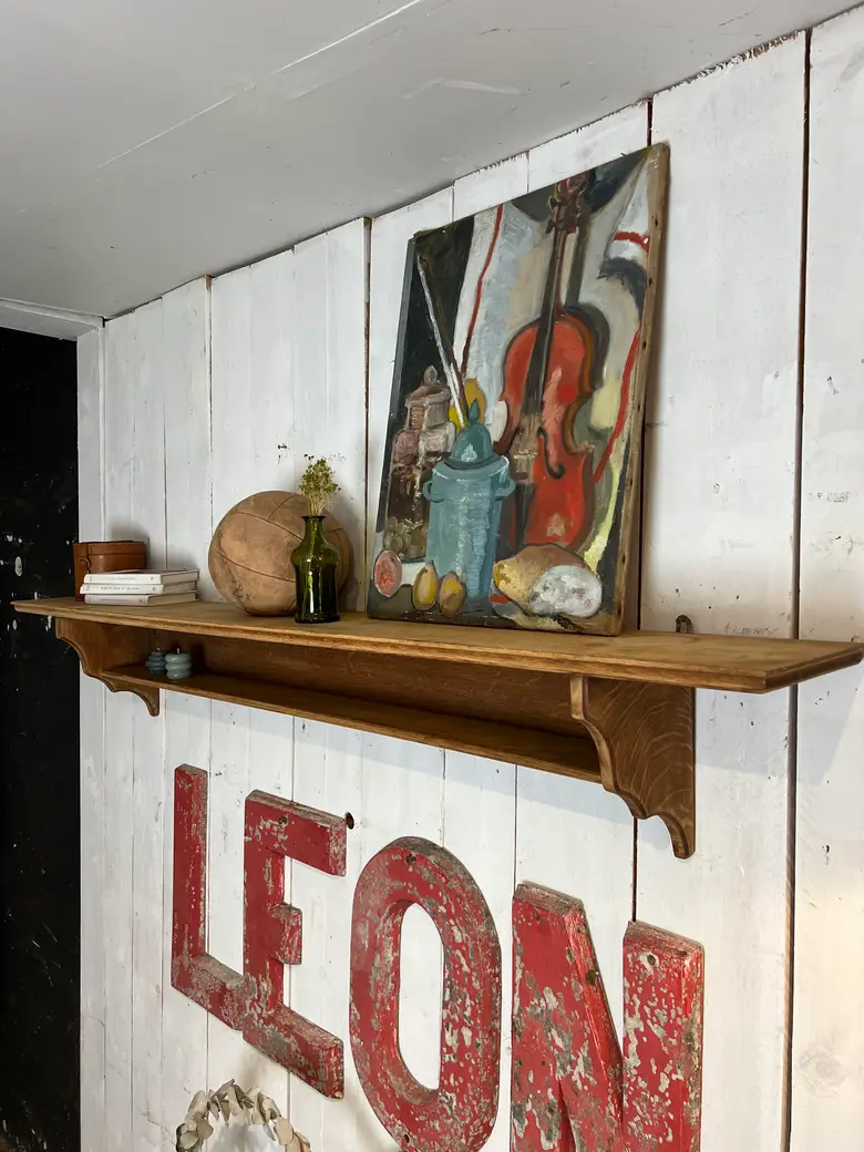 Ancienne étagère en chêne Début XXème