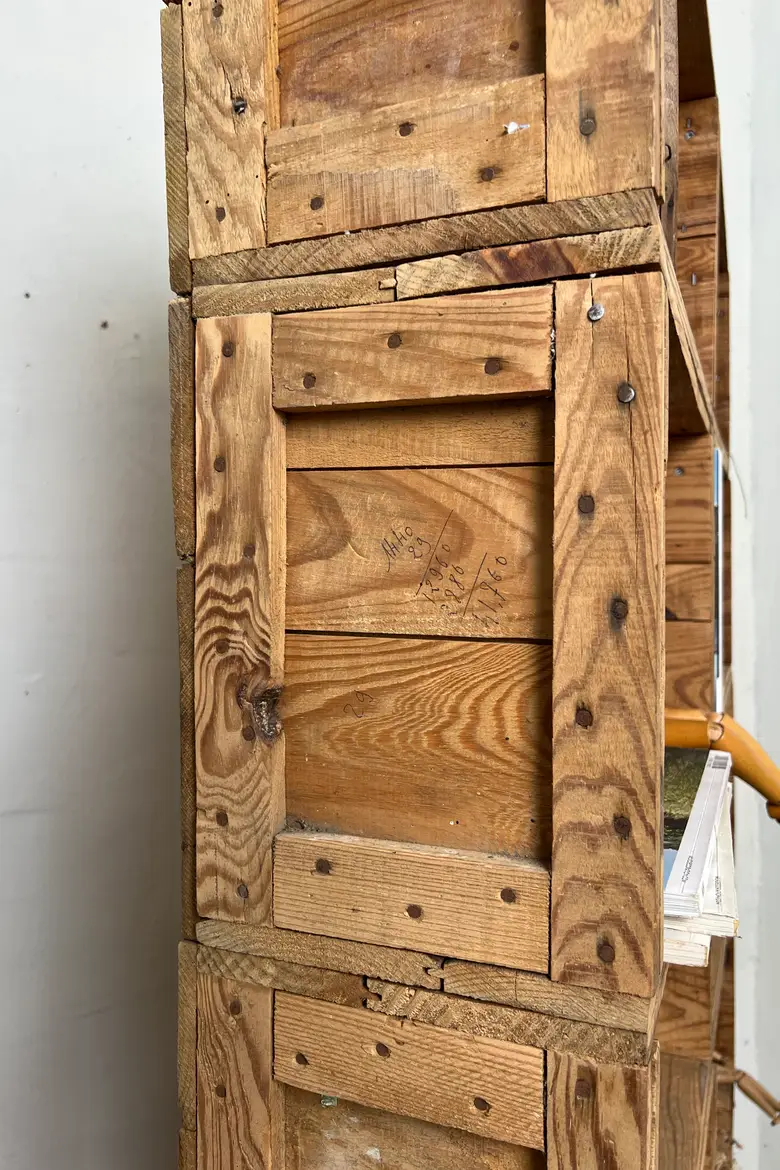 Ancienne étagère en sapin - Début XXe siècle