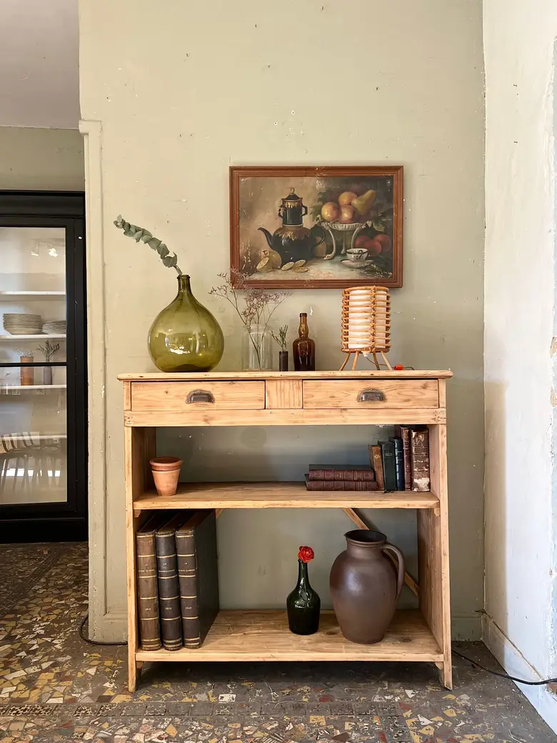 Ancienne étagère en sapin Début XXème
