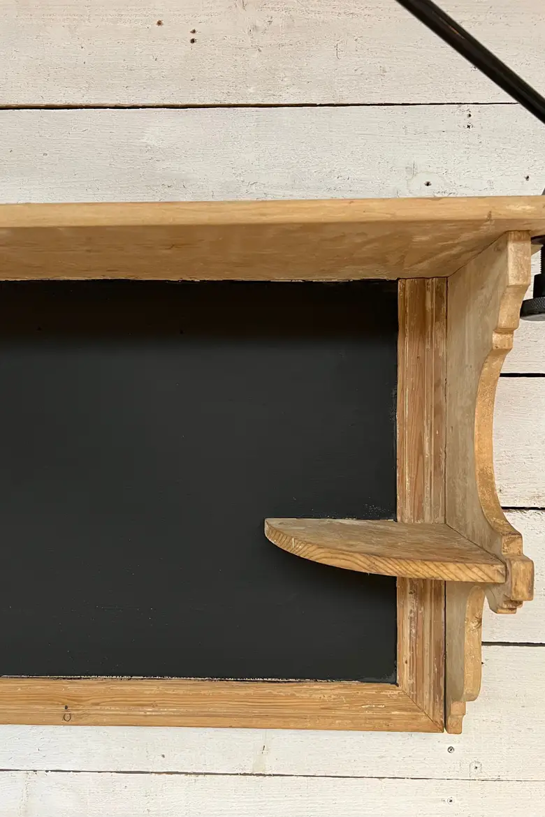 Ancienne étagère tableau en bois Début XXème