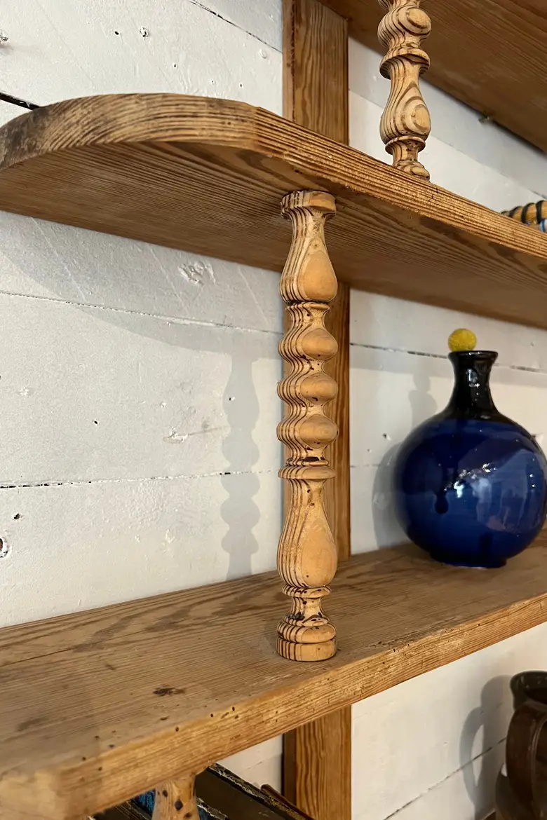 Ancienne étagère verrier de café Début XXème