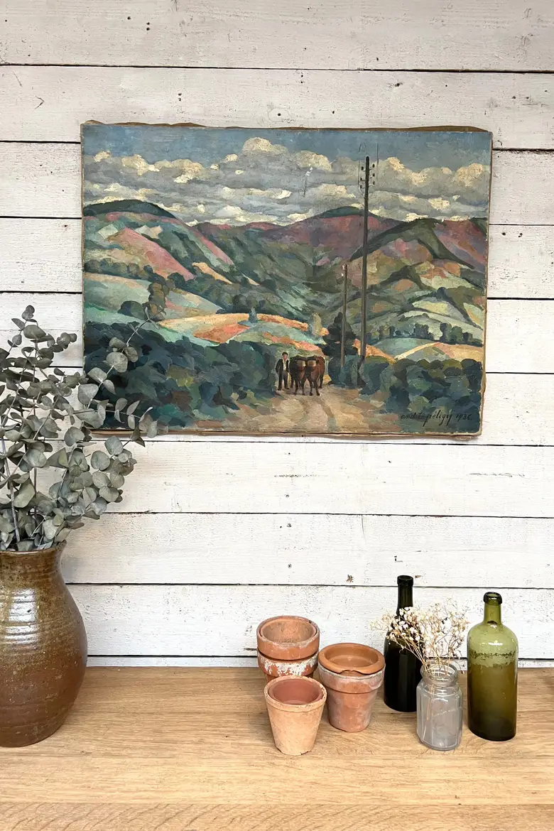 Ancienne peinture naïve Années 30