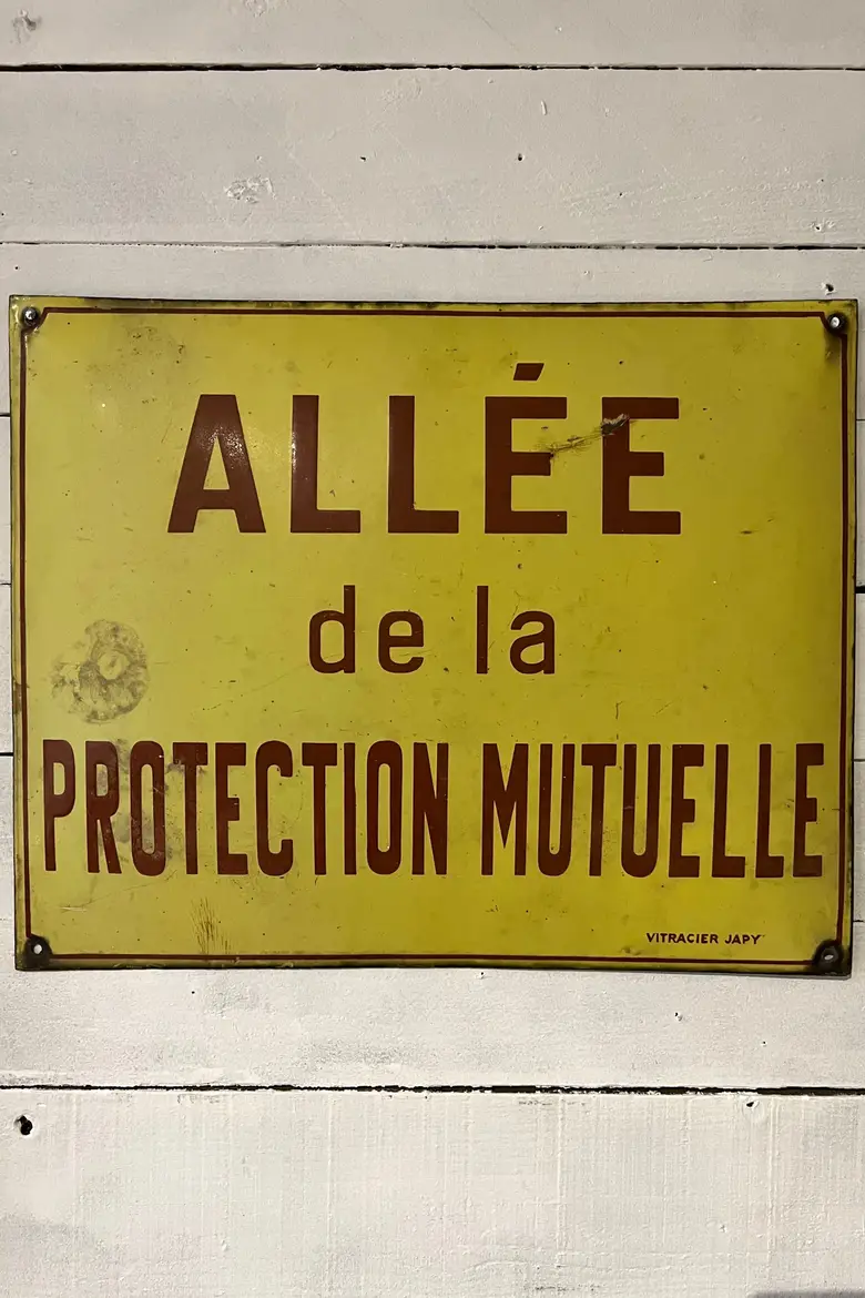Ancienne plaque de rue Années 50