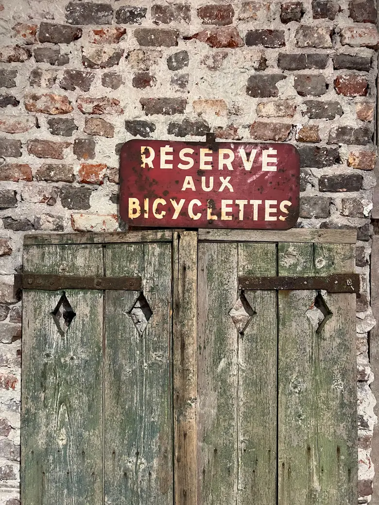 Ancienne plaque de signalisation Années 50