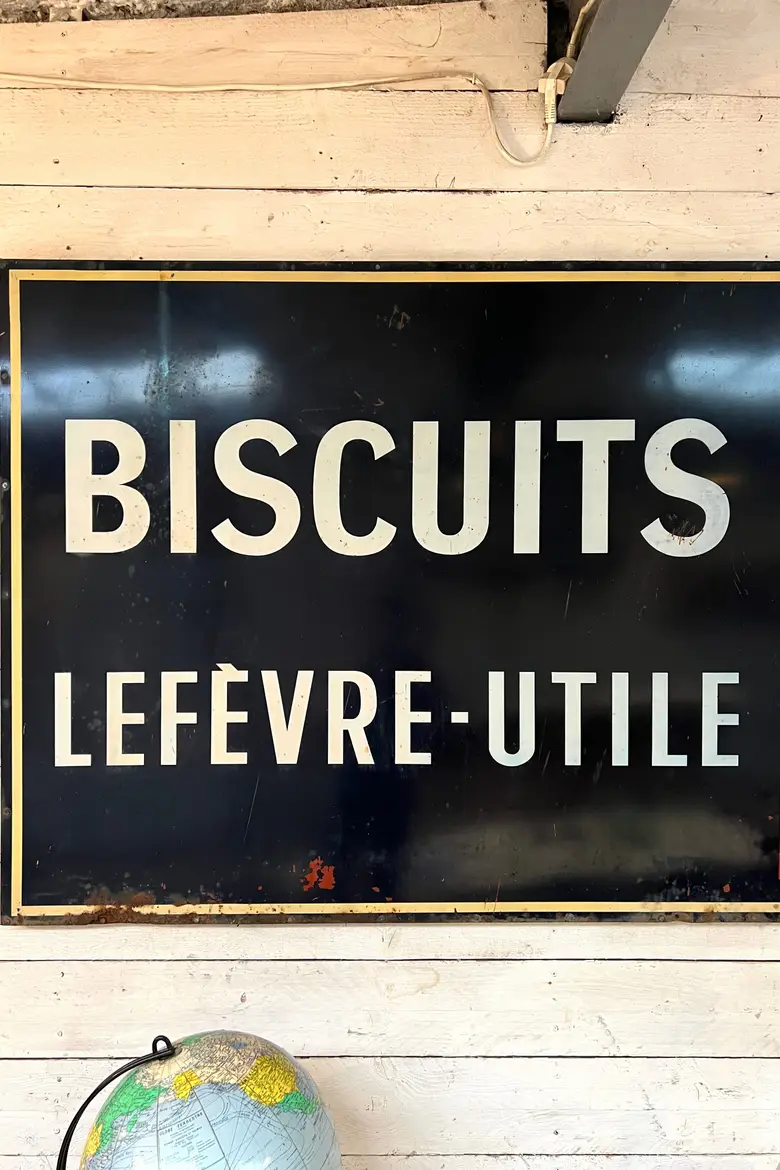 Ancienne plaque publicitaire Années 50