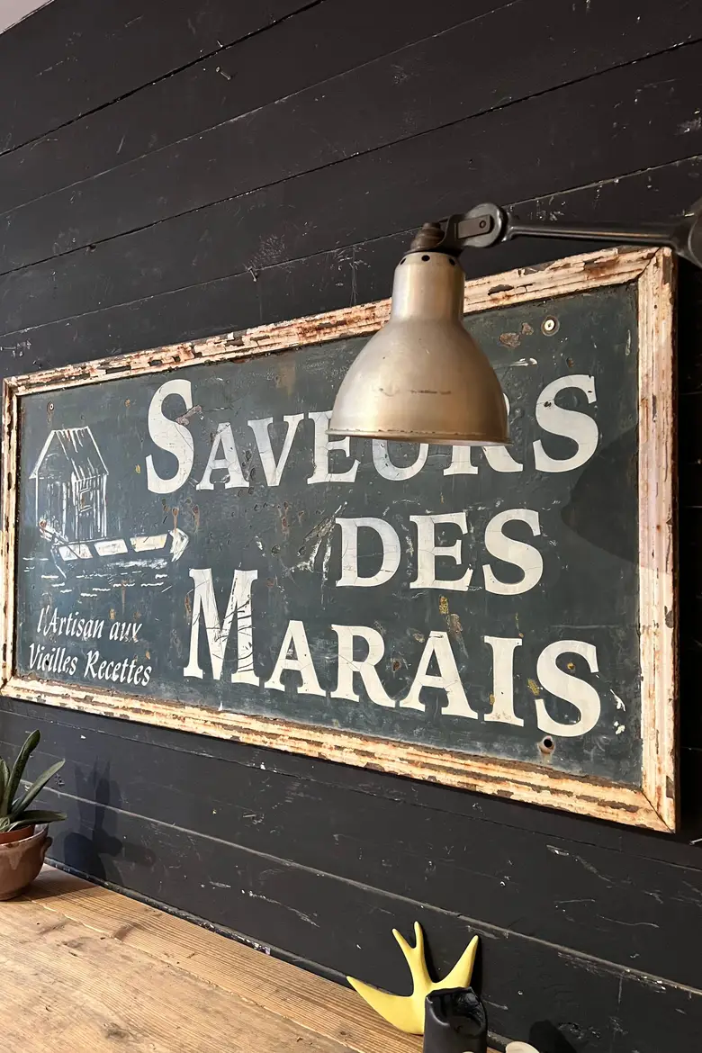 Ancienne plaque publicitaire en métal Début XXème