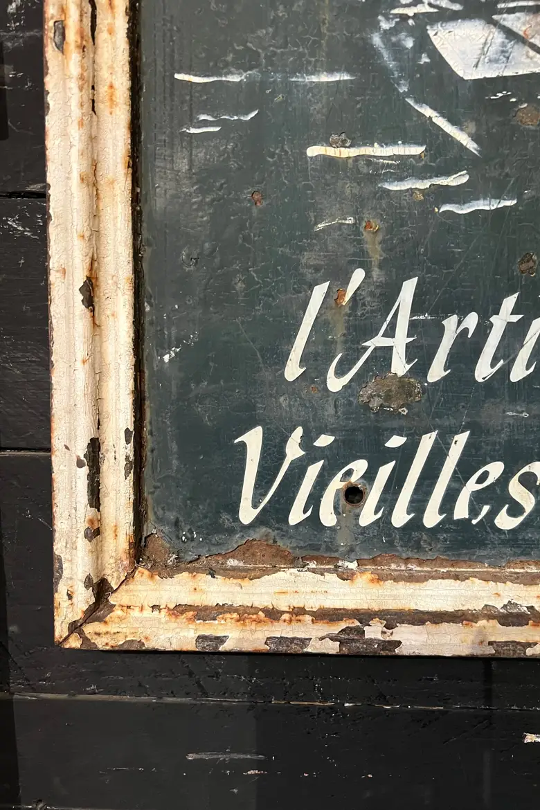 Ancienne plaque publicitaire en métal Début XXème
