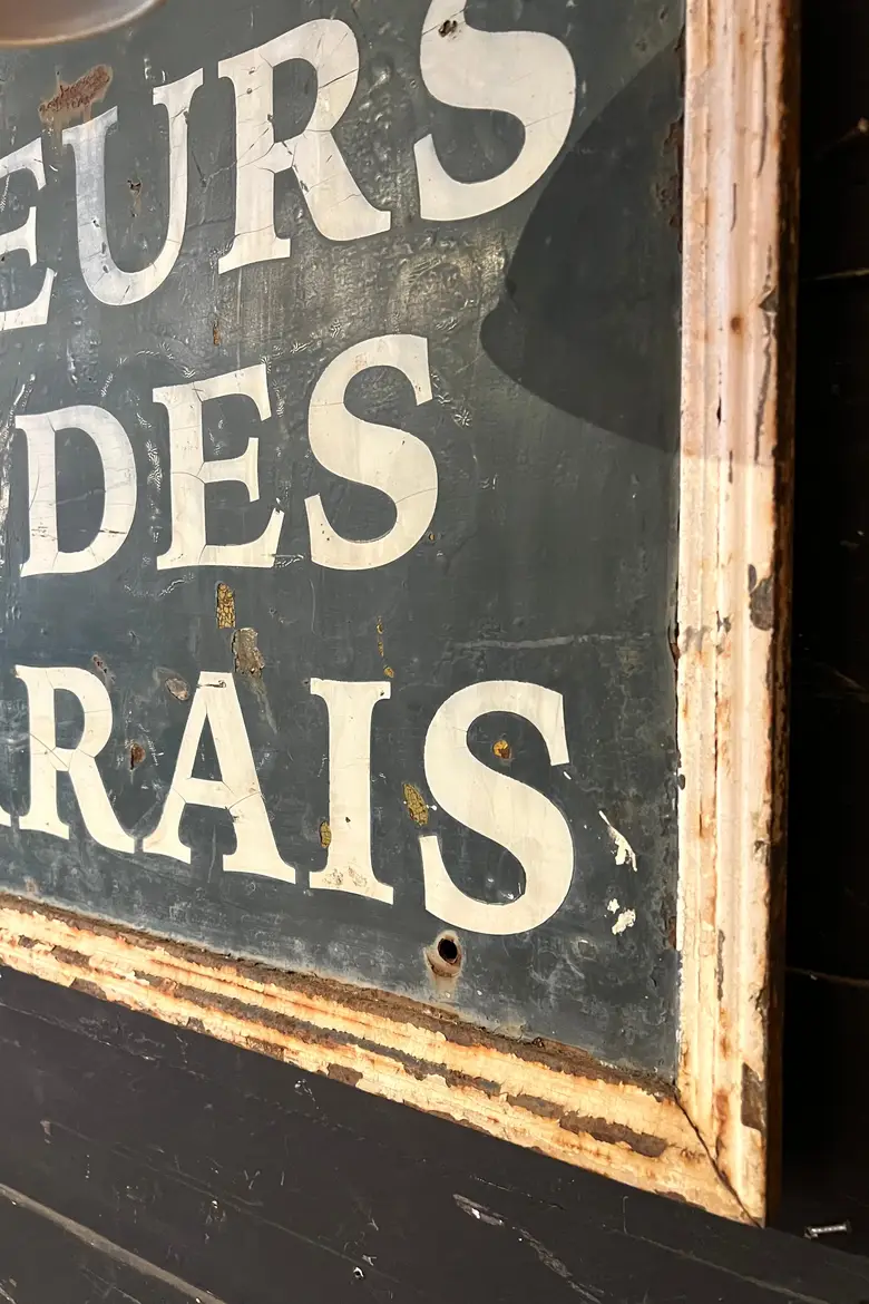 Ancienne plaque publicitaire en métal Début XXème