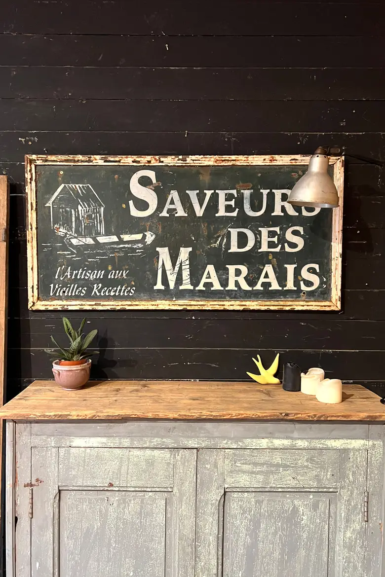 Ancienne plaque publicitaire en métal Début XXème