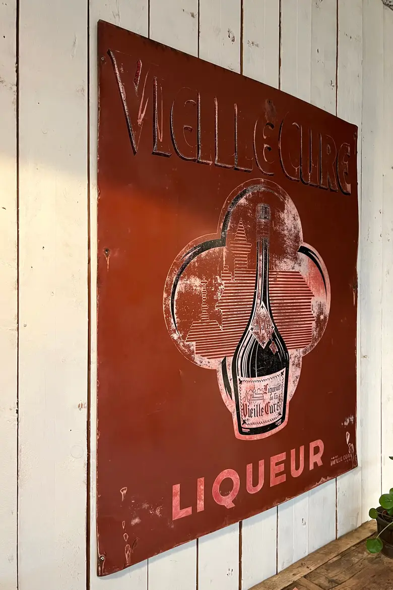 Ancienne plaque publicitaire en métal Début XXème