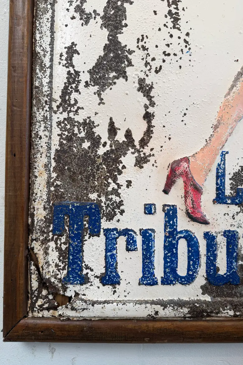 Ancienne plaque publicitaire La Tribune de l’Aube