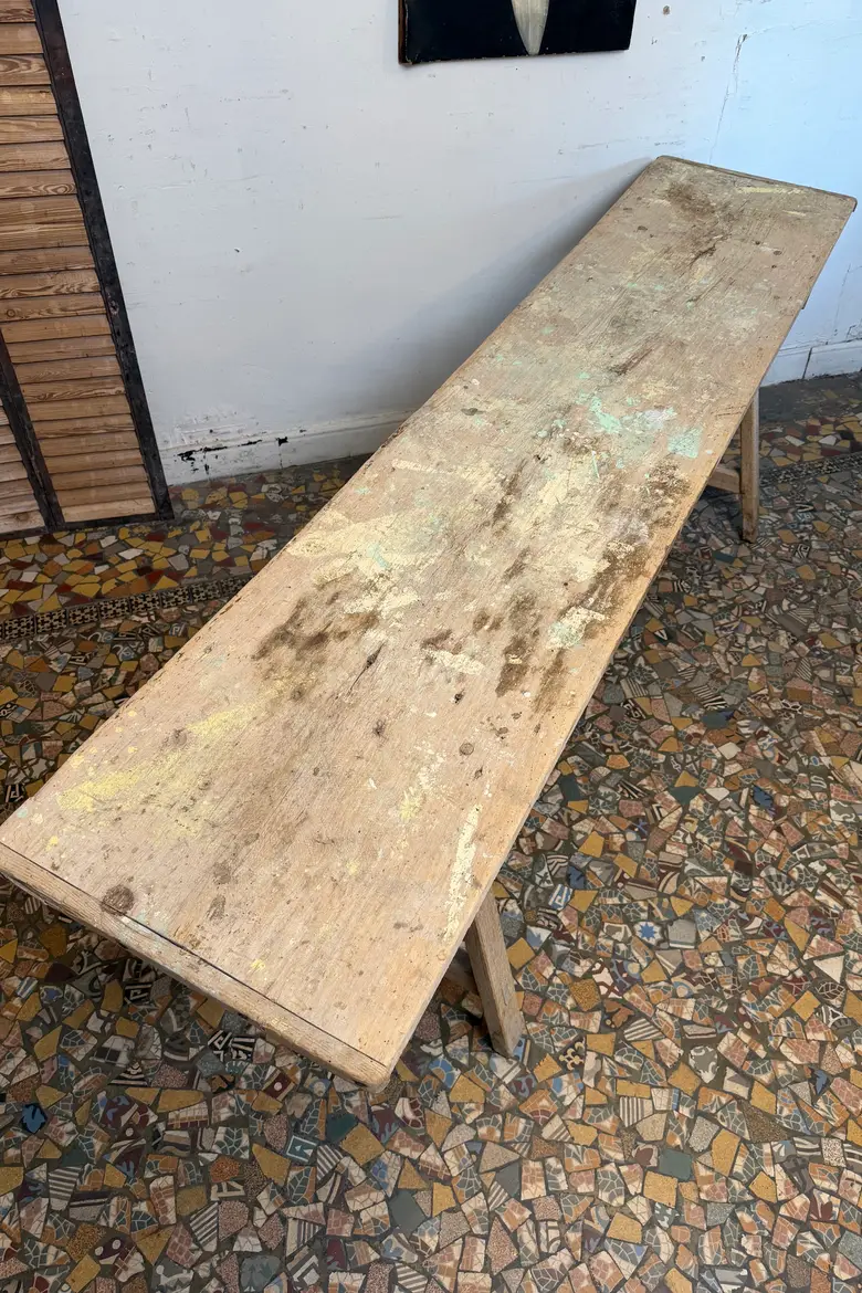 Ancienne table à laver