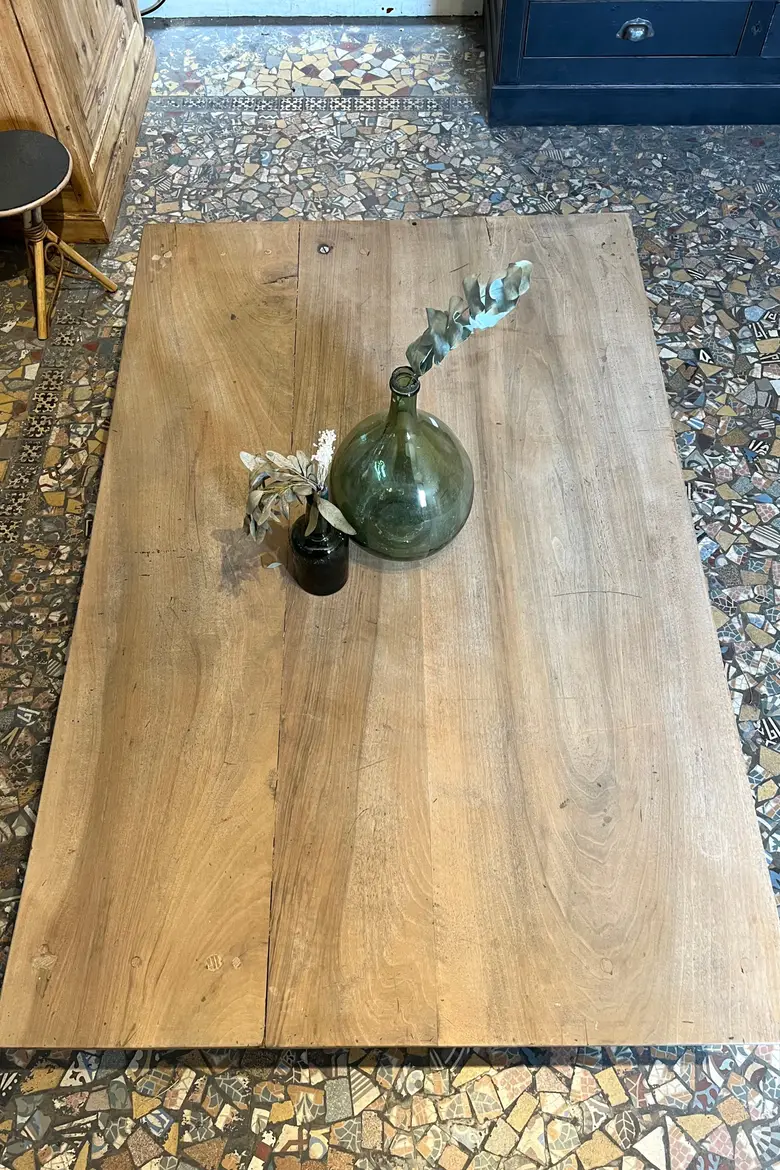 Ancienne table basse en bois Début XXème