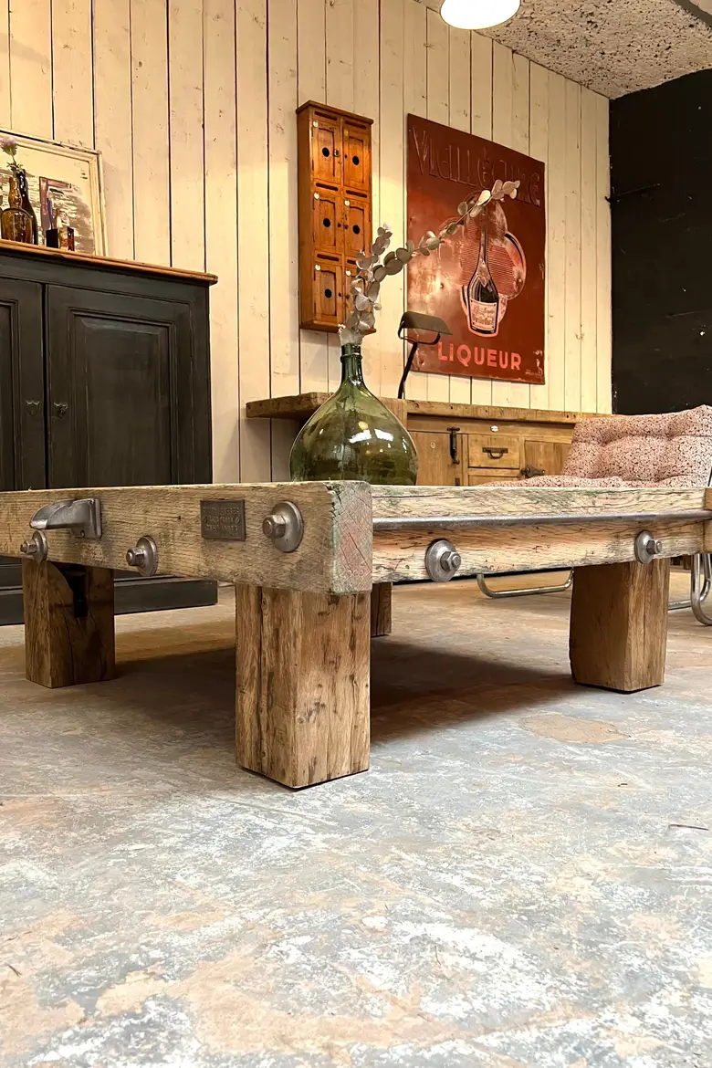 Ancienne table basse / pressoir Début XXème