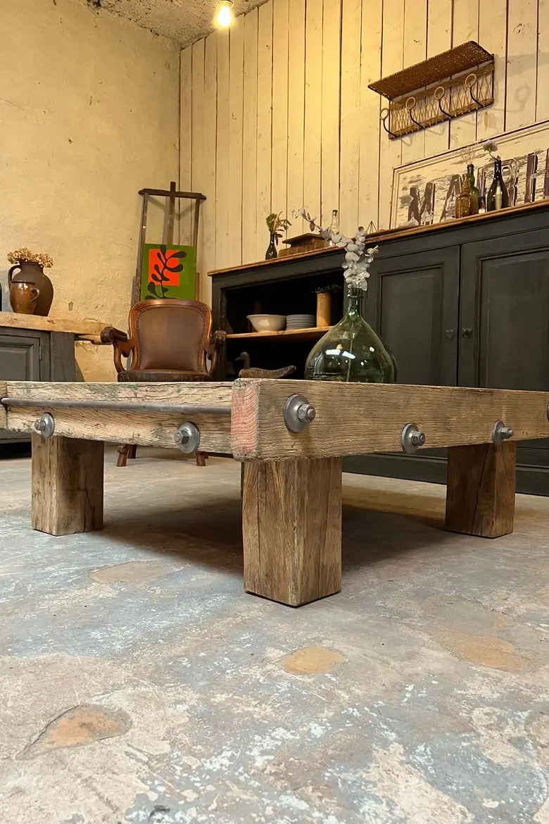 Ancienne table basse / pressoir Début XXème