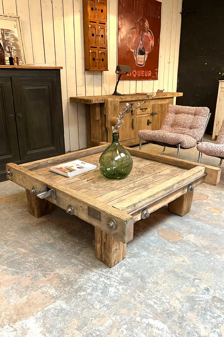 Ancienne table basse / pressoir Début XXème