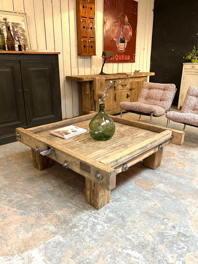 Ancienne table basse / pressoir Début XXème