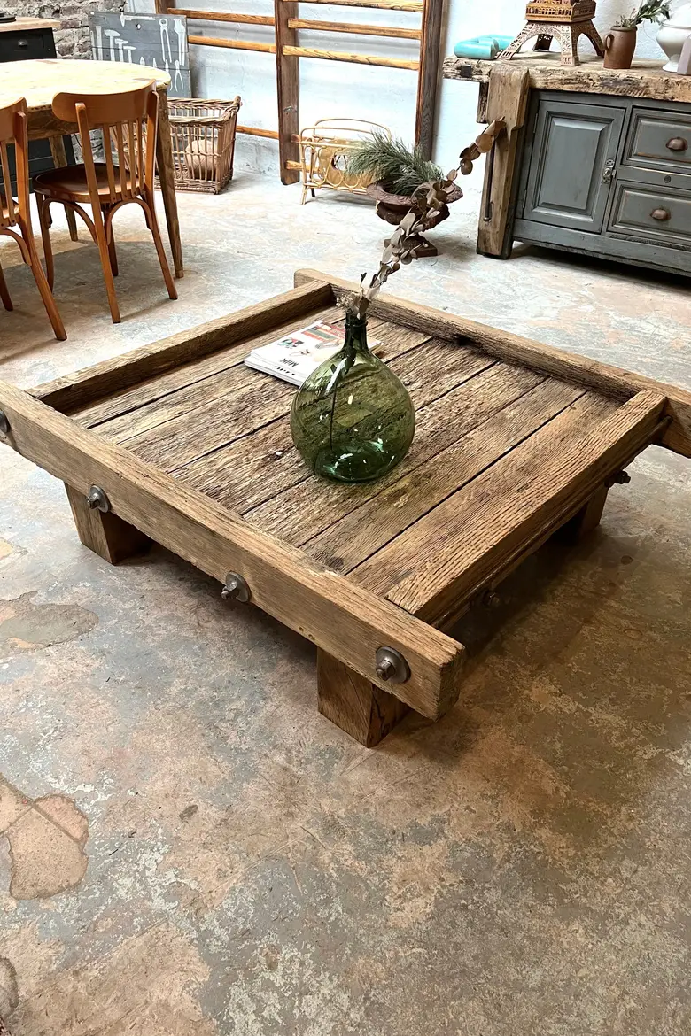 Ancienne table basse / pressoir Début XXème