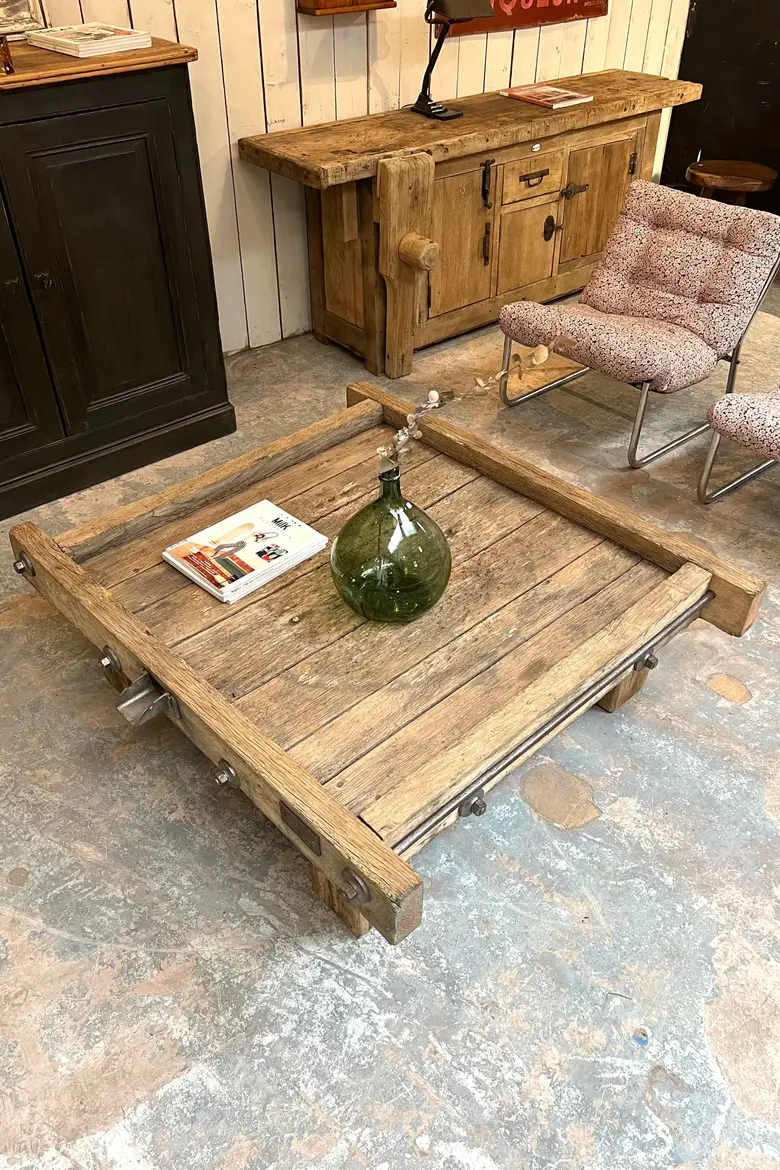 Ancienne table basse / pressoir Début XXème