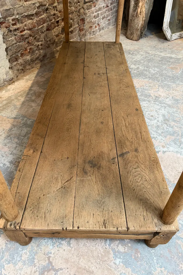 Ancienne table de drapier en chêne