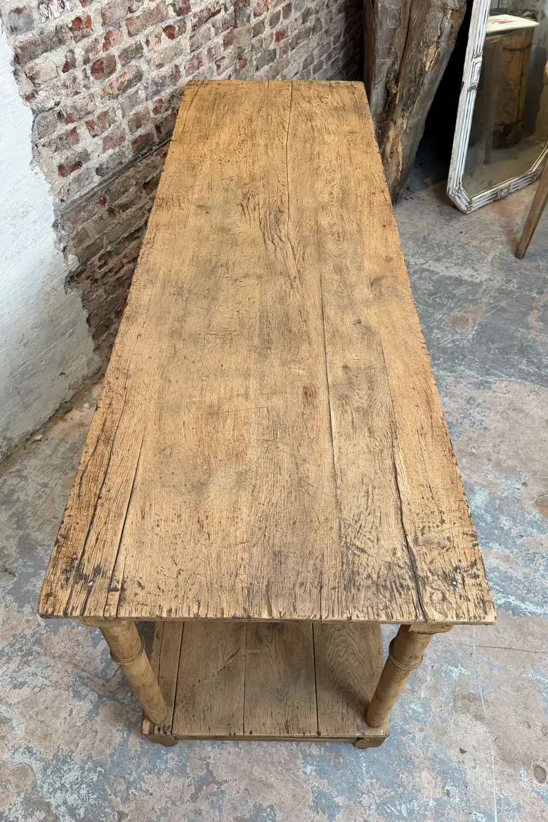 Ancienne table de drapier en chêne