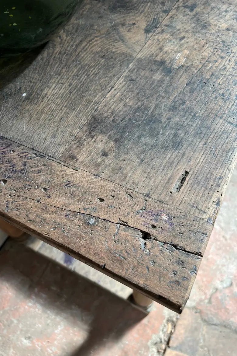 Ancienne table de drapier en chêne Début XXème