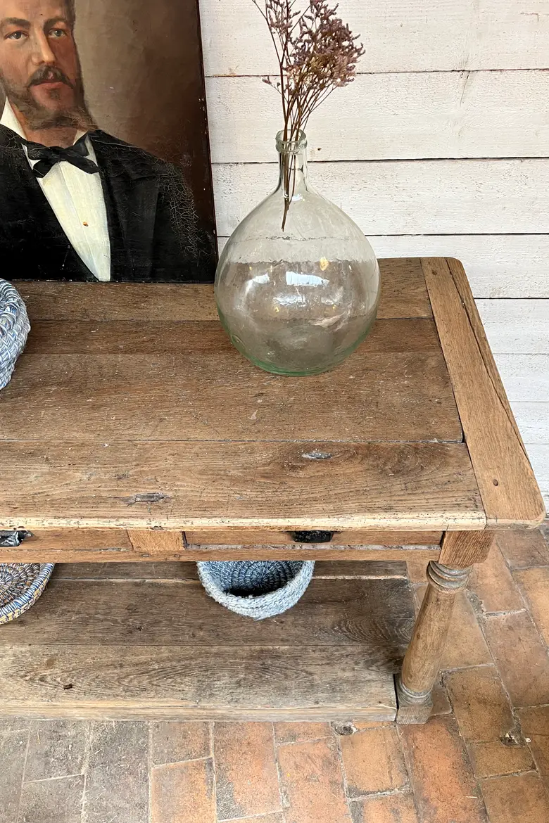 Ancienne table de drapier en chêne Début XXème