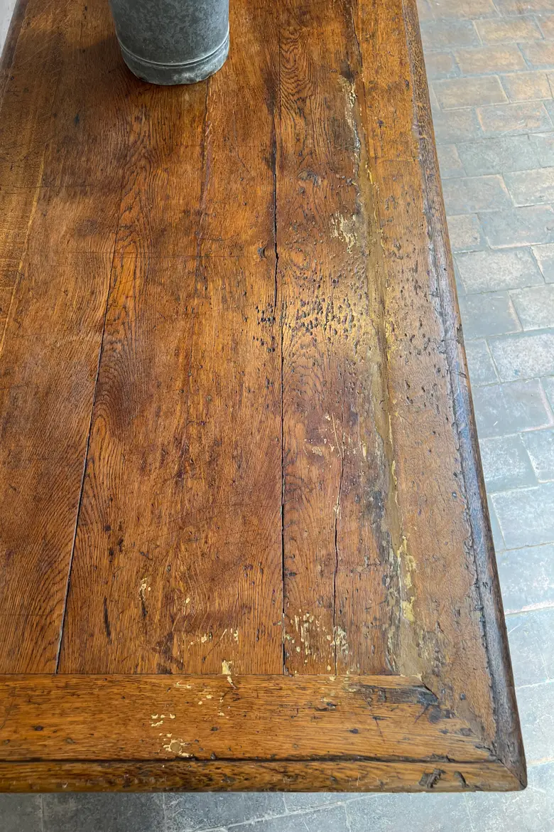 Ancienne table de drapier en chêne – XIXe siècle