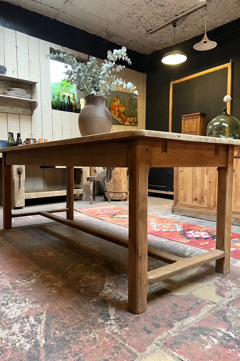 Ancienne table de ferme en bois Début XXème