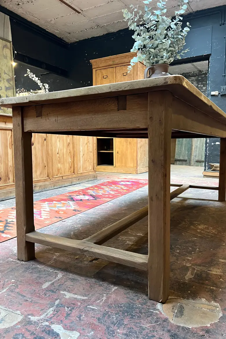 Ancienne table de ferme en bois Début XXème