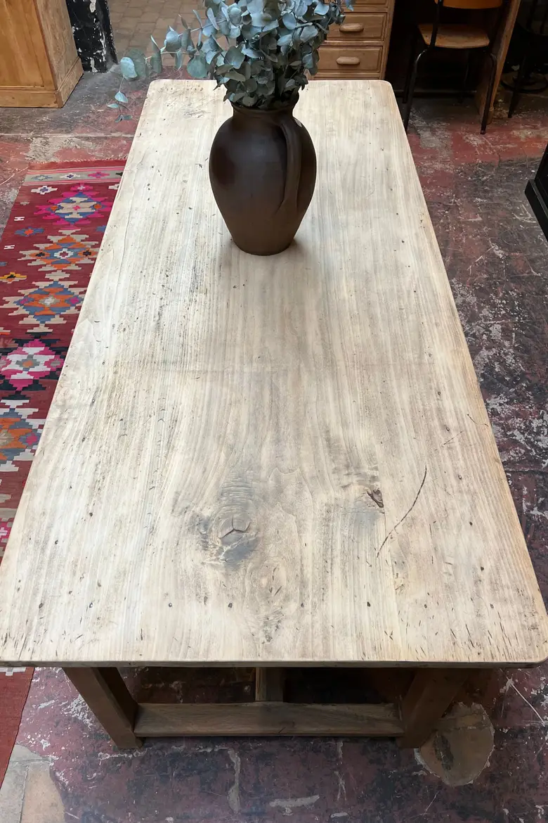 Ancienne table de ferme en bois Début XXème
