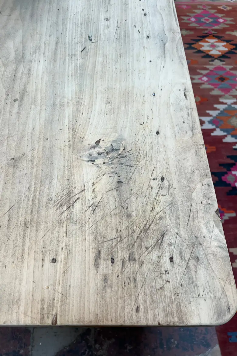 Ancienne table de ferme en bois Début XXème