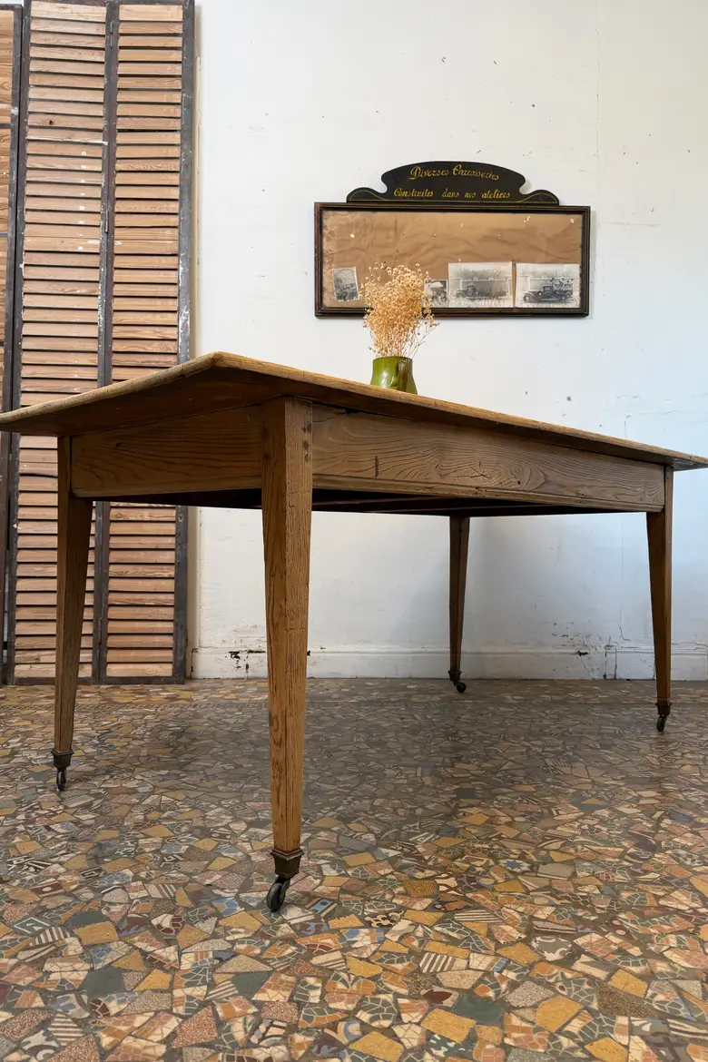 Ancienne table de ferme en sapin