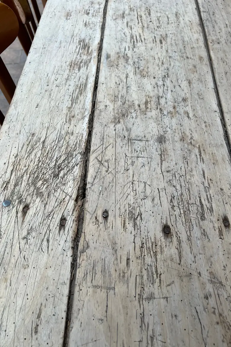 Ancienne table de ferme en sapin Début XXème